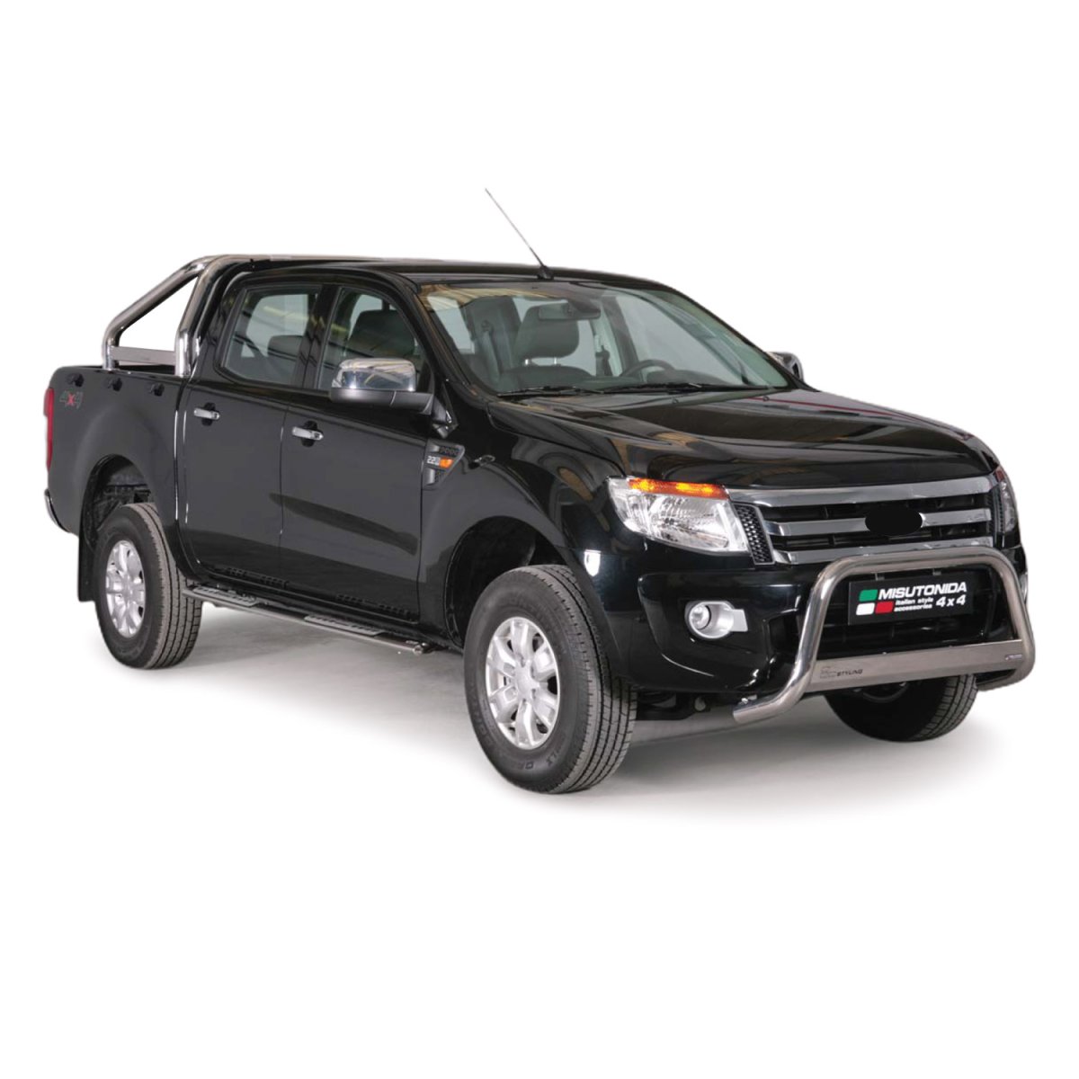 Ford Ranger Bull Bar - Omac - Steel - Silver - '19-'23 Ford Ranger Bull Bar - Omac - Steel - Silver - '19-'23